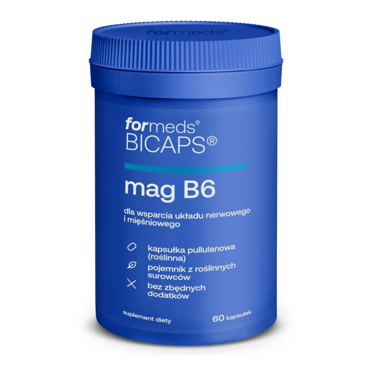 Suplement diety formeds BICAPS MAG B6 cytrynian magnezu z witaminą B6