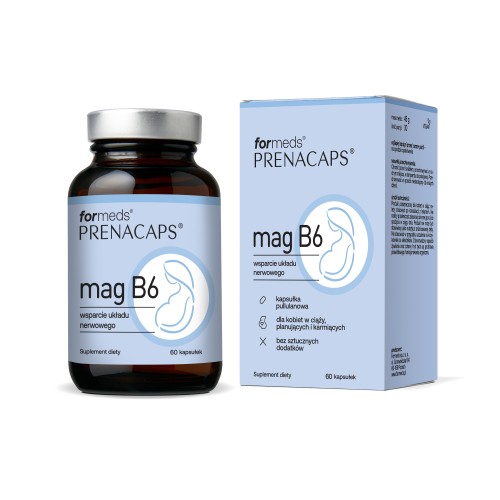Formeds PRENACAPS mag B6 60 kapsułek - magnez i witamina B6 dla kobiet w ciąży